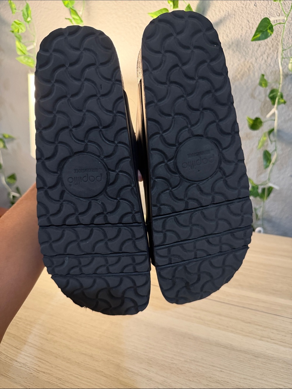 Birkenstock Black Triple-Buckle Slide Sandals - Picture 3 of 3